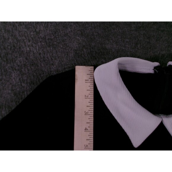Forever 21 Dress Womens S Black Peter Pan Collar Skater Goth Witchy - Picture 5 of 10